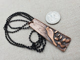 Copper Jewelry Set Bird Necklace Earrings Summer Long Dangle Women Gift