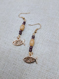 Jesus Earrings Small Beaded Jewelry Women