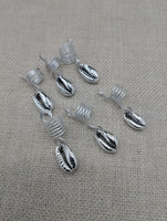 Silver Cowrie Hair Jewelry Accessories Locs, Twist, dreads, and braids