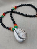 African Cowrie Shell Necklace Whole Jewelry Large Beaded Rasta Black Men