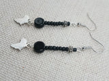 Africa Earrings Black Small Beaded Women Jewelry