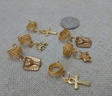 Gold Hair Jewelry Accessories Locs Twist Braids Ankh Elephant