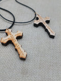 Wood Cross Necklace Christian Jewelry I can do all things through Christ Gift Ideas
