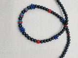 African Necklace Men Jewelry Black Red Blue Ethnic Africa