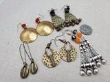 Boho Earrings Women Jewelry Set of 5