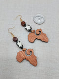 Africa Earrings Wood Beaded Women Jewelry Handmade