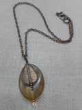 Vintage Style Bohemian Jewelry Necklace Pendant Charm Antique Brass Chain