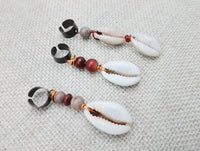 Locs Hair Jewelry Dreadlocks Twist Braids Accessories Cowrie Beads Antique Copper Handmade Men Women Set of 8