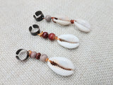 Locs Hair Jewelry Dreadlocks Twist Braids Accessories Cowrie Beads Antique Copper Handmade Men Women Set of 8