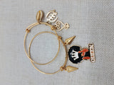 Black Women Bangle Charm Bracelet Queen Jewelry Set of 2 Sankofa Cowrie Gye Nyame Stainless Steel