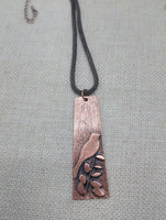 Bird Jewelry Necklace Women Boho Copper Minimalist Statement