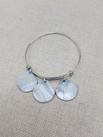 Mother of Pearl Jewelry Set Necklace Earrings Bracelet Set Gift Women Adjustable