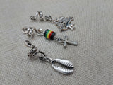 Rasta Hair Jewelry Accessories Locs Twist Braids Cowrie Ankh Lion of Judah