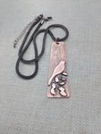 Bird Jewelry Necklace Women Boho Copper Minimalist Statement