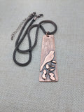 Bird Jewelry Necklace Women Boho Copper Minimalist Statement