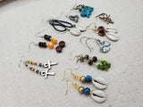 Women Small Beaded Earrings Jewelry Set of 10 Handmade Ethinc Afrocentric Boho