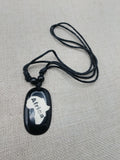 Black Africa Pendant Necklace Adjustable Unisex Jewelry