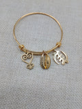 Black Women Bangle Charm Bracelet Queen Jewelry Set of 2 Sankofa Cowrie Gye Nyame Stainless Steel