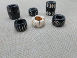 Locs Hair Jewelry Set of 6 Accessories Large Dread Beads Men Women Black Owned Business Brown Cream Twist Braids