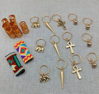 Hair Jewelry Accessories Locs Twist Braids Ankh Charms Dreads Women Dangle Fashion