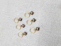 Hair Locs Jewelry Heart Antique Gold Small Twist Braids Dreads Women Dangle Brass