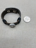 Elephant Bracelet Adjustable Black Leather Jewelry Gift Ideas