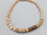 Men Necklace Beaded Agate Stone Jewelry Statement
