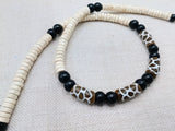Men Necklace Black Brown Beige Beaded Jewelry Ethnic Jewelry Gift Ideas