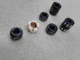 Locs Hair Jewelry Set of 6 Accessories Large Dread Beads Men Women Black Owned Business Brown Cream Twist Braids