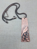 Bird Jewelry Necklace Women Boho Copper Minimalist Statement