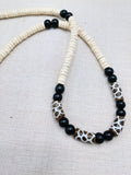 Men Necklace Black Brown Beige Beaded Jewelry Ethnic Jewelry Gift Ideas