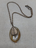 Vintage Style Bohemian Jewelry Necklace Pendant Charm Antique Brass Chain