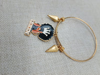 Black Women Bangle Charm Bracelet Queen Jewelry Set of 2 Sankofa Cowrie Gye Nyame Stainless Steel