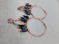Copper Earrings Women Dangle Jewelry Fashion Beaded Ethnic