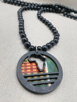 African Necklace Kente Jewelry Handmade The Blacker the Berry Design Beaded