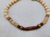 Men's Necklace Beaded Wooden Jewelry Handmade Gift Ideas Statement