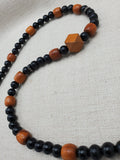 Men Necklace Jewelry Beaded Black Brown Unique Ethnic