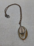 Vintage Style Bohemian Jewelry Necklace Pendant Charm Antique Brass Chain