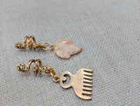 Hair Jewelry Accessories Locs Twist Braids African Duafe Gold Leaf