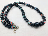 Men Necklace Pan African Inspired Jewelry Black Green Red Beaded