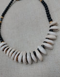 Women's Cowrie Shell Necklace Black Gold Beaded Jewelry Ethnic Fashion Statements Gift