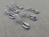 Silver Cowrie Hair Jewelry Accessories Locs, Twist, dreads, and braids