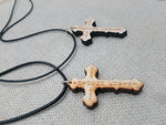 Wood Cross Necklace Christian Jewelry I can do all things through Christ Gift Ideas