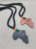 Africa Necklace Beaded African Jewelry Rasta Ghana Large Black Red Yellow Green Handmade Gift