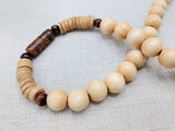 Men Necklace Agate Wood Beaded Jewelry Statement Ethnic Unique