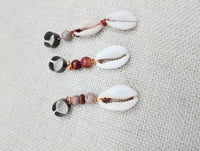 Locs Hair Jewelry Dreadlocks Twist Braids Accessories Cowrie Beads Antique Copper Handmade Men Women Set of 8