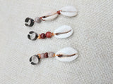 Locs Hair Jewelry Dreadlocks Twist Braids Accessories Cowrie Beads Antique Copper Handmade Men Women Set of 8