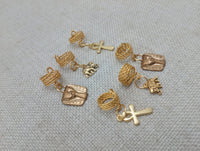 Gold Hair Jewelry Accessories Locs Twist Braids Ankh Elephant