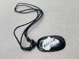 Black Africa Pendant Necklace Adjustable Unisex Jewelry
