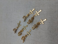 Gold Ankh Hair Jewelry Set of 6 Dangle Accessories for Braids, locs, twist